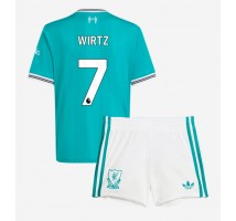 Liverpool Florian Wirtz #7 Koszulka Trzecia dzieci 2025-26 Krótki Rękaw (+ krótkie spodenki)
